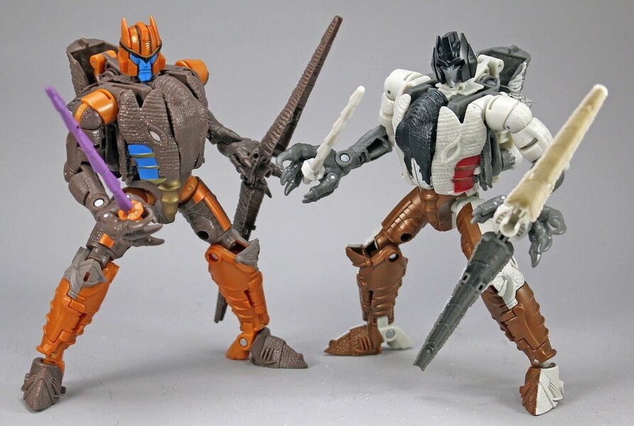 Transformers Kingdom Dinobot Vs Battle Across Time Grimlock Compare Images  (1 of 4)